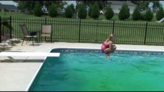 Graycen Hess  SloMotion CannonBall Dive [upl. by Lesiram522]