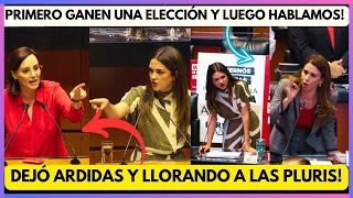 APLAST0 A TELLEZ Y A VIGGIANO ANDREA CHAVEZ LAS DEJO ARDIDAS Y LLORANDO EN EL SENADO 4t amlo [upl. by Eiramrebma]