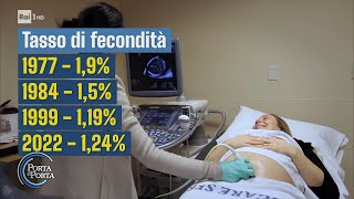 Crollo demografico il dramma di unItalia senza figli  Porta a porta 12042023 [upl. by Novyert]