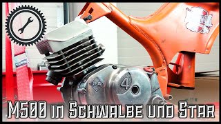 Simson KR511 mit M500 Motor  Geht das so einfach  Was muss ich dafür machen [upl. by Artenehs483]