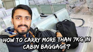 Travel Talks  4  How to Carry More in Budget Airline I carry 11KG in 7KG allowance [upl. by Enirehs118]