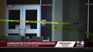 South Carolina coroner release name of man shot killed at Spartanburg Methodist College [upl. by Eidualc]