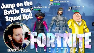 Fortnite For Real Jump on the Battle Bus With Me Zero Build Squads Mic On ONLY [upl. by Norven]