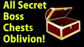 Oblivion  All Secret Boss Level Chests Locations Daedra Glass Enchanted [upl. by Sheng]