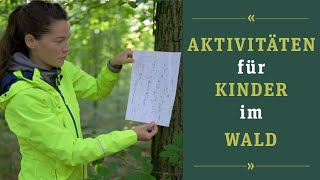 Den Wald spielerisch entdecken  Aktivitäten mit Kindern im Wald  Wohllebens Waldakademie [upl. by Roose]