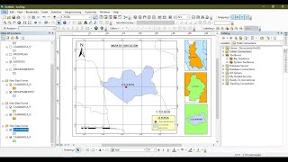 Como hacer una mapa de ubicación fácil y rápido en ArcGIS [upl. by Lewendal]