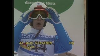 Ski Flying World Championships  Kulm  Bad Mitterndorf 1986  highlights  crashes [upl. by Enomas370]