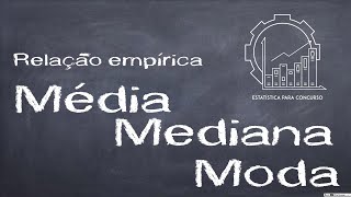 Relação Empírica entre Média Moda e Mediana [upl. by Elo125]