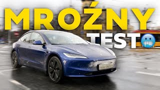 Zimowy test NOWEJ TESLI MODEL 3 HIGHLAND 🥶 Zostawiam na 2 dni w mrozie ZUŻYCIE ENERGII I ZASIĘG [upl. by Brittan]