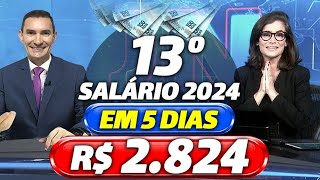 INSS 1ª PARCELA do 13º SALÁRIO para os APOSENTADOS  CALENDÁRIO INSS 2024  VEJA DATAS e VALORES [upl. by Ahsinut21]