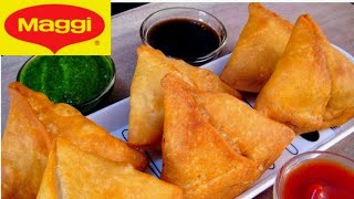 Maggi samosa  hindi recipe  easy to cook [upl. by Decrem]