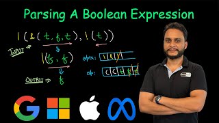 Parsing A Boolean Expression  Leetcode 1106 [upl. by Ibby]