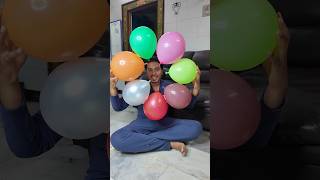 😍🎈 Pranesh Dad Balloon Experiement Comedy shortvideo praneshcomedy SonAndDadOfficial [upl. by Olen]