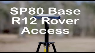 Surveying with a SP80 Base and R12 Rover [upl. by Itteb]