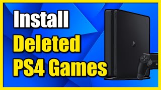 How to To Download Deleted Games from PS4 Find in Library [upl. by Danny]