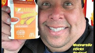 McDonalds® Mozzarella Sticks REVIEW [upl. by Hayotal]