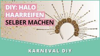 DIY Halo Haarreifen für Karneval selber machen [upl. by Anilec]