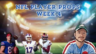 Sundays Best NFL Player Prop Picks for NFL Week 4 9262024 [upl. by Niwhsa35]