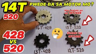 14T520 PWEDE BA SA MOTOR MO SPROCKET COMBINATION [upl. by Weide824]