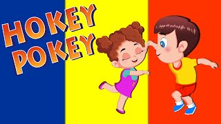 Hokey Pokey Song and Dance for Children  FlickBox Nursery Rhymes with Lyrics [upl. by Lauder]