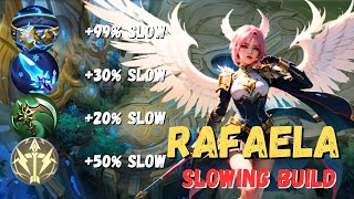 ANNOYING ENEMIES BY SLOWING THEM ENDLESSLY 😂  RAFAELA BEST BUILD 2024  MOBILE LEGENDS [upl. by Ecylahs238]