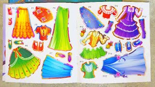 【Doll Dress Sticker】Top Model Dress Me Up Sticker Book [upl. by Sontich387]