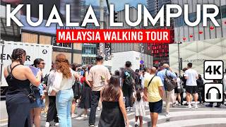 KUALA LUMPUR Malaysia 🇲🇾 4K Walking Tour 2024  Bukit Bintang amp River of Life [upl. by Iaoh599]