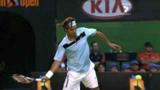 Federer forehand  slow motion [upl. by Mcclees]