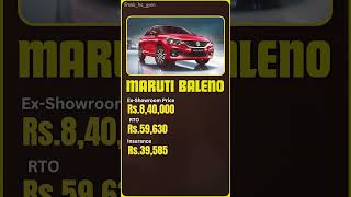 Suzuki Baleno OnRoad Price in India 2024 [upl. by Pronty]