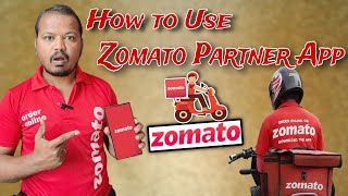 How To Use Zomato Delivery App ⚡ Zomato partner App  Zomato Delivery Boy Salary  zomato [upl. by Yurt]