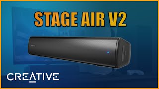 BARRA DE SONIDO para tu PC 🔊 Creative Stage Air V2 [upl. by Eldin474]