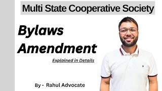 Multistate Cooperative Society Bylaws Amendment I All Sections in Detail [upl. by Byrn]