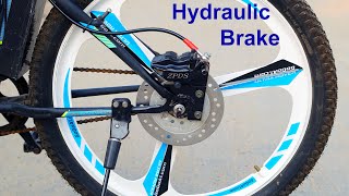 Installing Hydraulic Disc Brake in my Electric Cycle [upl. by Starbuck]