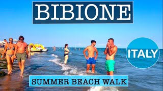 Bibione Italy 🇮🇹 beach walk spiaggia 🏖️4K 2023 [upl. by Aphrodite]