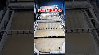 带式压滤机对洗沙泥浆进行处理Belt filter press for treating sand [upl. by Ssej]