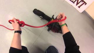 PRI Bowline amp Figure 8 hoisting a chain saw [upl. by Akcinehs]