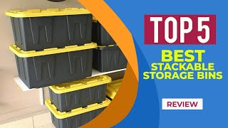 5 Best Stackable Storage Bin Reviews for 2025  The Best Storage Containers for Every Room [upl. by Adnohsel535]