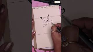 pikachu in a handsome look  draw pikachu easy  pikachu easy drawing  pokemon song [upl. by Lothar]