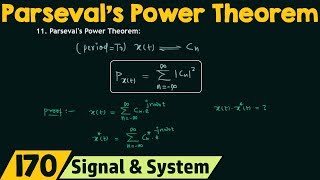 Parsevals Power Theorem [upl. by Elesig464]