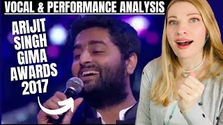 Vocal CoachMusician Reacts ARIJIT SINGH GIMA Awards 2017 Full Performance In Depth Analysis [upl. by Wailoo]