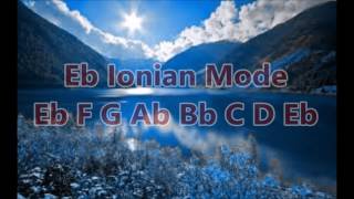 Eb ionian backing track 100 bpm [upl. by Adnarram]