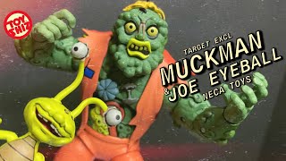 2021 MUCKMAN amp JOE EYEBALL  Target Excl Cartoon TMNT  NECA Toys [upl. by Ntsud]