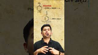 Carbylamine reaction  Isocyanide test  in 1 minute organicchemistry jee neet [upl. by Stedmann]