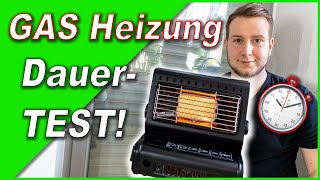 GASHEIZUNG Ofen 13KW ♨️ Laufzeit auf KLEINSTER Stufe  Highlander  Notheizung [upl. by Yeldud]