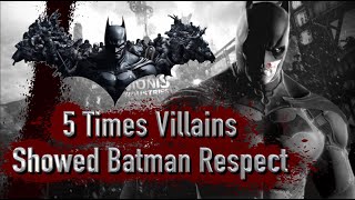 5 Times Villains Showed Batman Respect [upl. by Ediva]