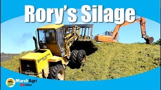 Rorys Silage 2017  West Cork  Ireland Picking up first cut silage with a Claas 860 [upl. by Ecilahc566]