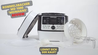 ROMMELSBACHER MD 1000 MeinHans REVIEW  Elektrischer Dampfdruck Multikocher [upl. by Naej393]