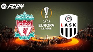 FC 24  Liverpool vs LASK  UEFA Europa League  Full Match amp Gameplay [upl. by Lacram]