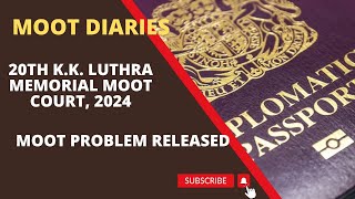 20th K K Luthra Memorial Moot Court Competition 2024  MOOT PROBLEM IS OUT [upl. by Oremor]