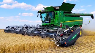 Harvesting Wheat In The Saskatchewan Heat [upl. by Venn528]